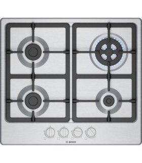 Bosch PGH6B5K90 Serie 4, Placa de gas, 60 cm, Acero