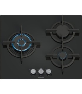 Siemens EP6A6CI10 iQ500, Placa de gas, 60 cm, Vidrio templado, Negro