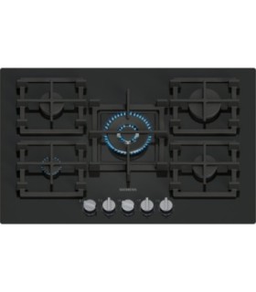 Siemens EP7A6QI40 iQ500, Placa de gas, 75 cm, Vidrio templado, Negro