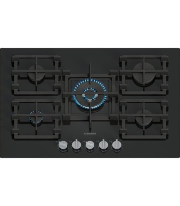 Siemens EP7A6QI40 iQ500, Placa de gas, 75 cm, Vidrio templado, Negro