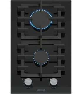 Siemens ER3A6BI40 iQ700, Placa dominó, 30 cm, Cristal negro, Negro