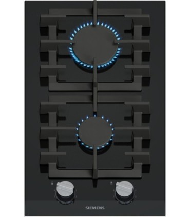 Siemens ER3A6BI40 iQ700, Placa dominó, 30 cm, Cristal negro, Negro
