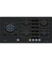 Siemens ER9A6SH40 iQ700, Placa de gas, 90 cm, Vidrio templado, Negro