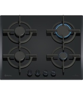 Balay 3ETG664RB Placa de gas, 60 cm, Cristal templado, Negro