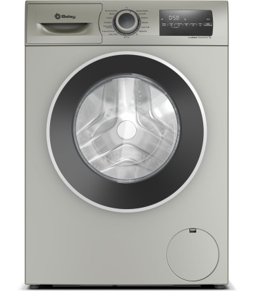 Balay 3TS382X Lavadora con Programa Plancha, 8 kg, 1200 r.p.m., Acero mate antihuellas