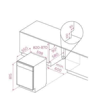 Teka DFI 86850 XL Lavavajillas integrable 60 cm para 16 cubiertos con 8 programas de lavado, Serie Maestro