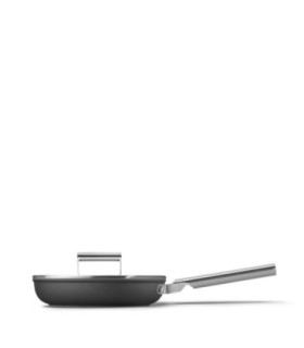Smeg FPF2002BLM Sartén antiadherente, 20 cm, Color negro