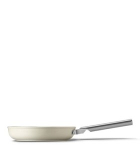 Smeg FPF2402CRM Sartén antiadherente, 24 cm, Color crema