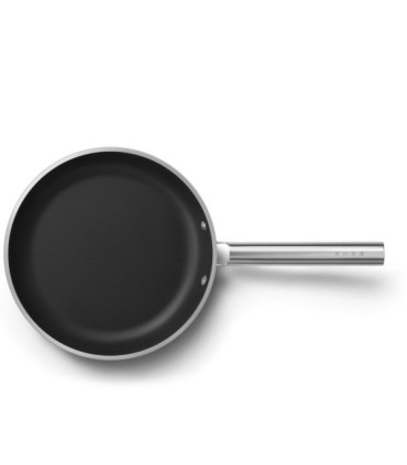 Smeg FPF2802BLM Sartén antiadherente, 28 cm, Color negro