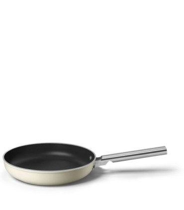 Smeg FPF2802CRM Sartén antiadherente, 28 cm, Color crema