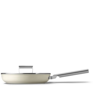 Smeg FPF2802CRM Sartén antiadherente, 28 cm, Color crema