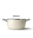 Smeg CSF2412CRM Olla antiadherente, 24 cm, Color crema