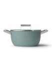 Smeg CSF2412EGM Olla antiadherente, 24 cm, Color verde