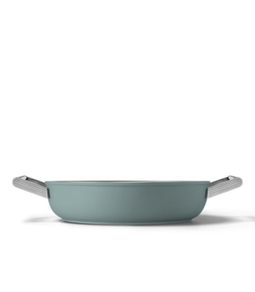 Smeg DPF2812CRM Cacerola antiadherente, 28 cm, Color crema