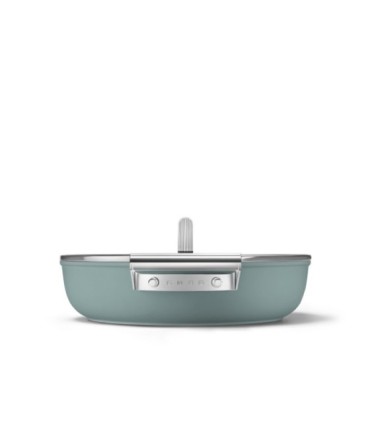 Smeg DPF2812EGM Cacerola antiadherente, 28 cm, Color verde