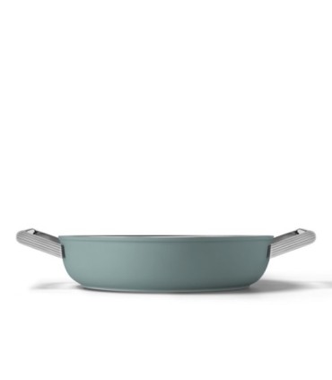 Smeg DPF2812EGM Cacerola antiadherente, 28 cm, Color verde