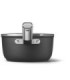 Smeg SPF2012BLM Cazo antiadherente, 20 cm, Color negro