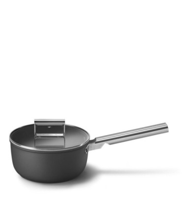 Smeg SPF2012BLM Cazo antiadherente, 20 cm, Color negro