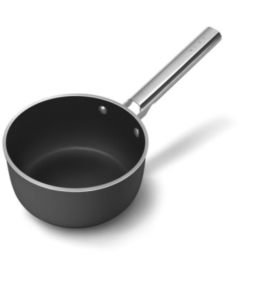 Smeg SPF2012BLM Cazo antiadherente, 20 cm, Color negro