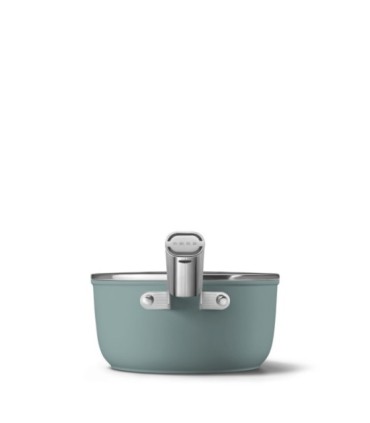 Smeg SPF2012EGM Cazo antiadherente, 20 cm, Color verde