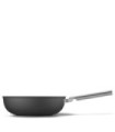 Smeg WOF3002BLM Wok antiadherente, 30 cm, Color negro