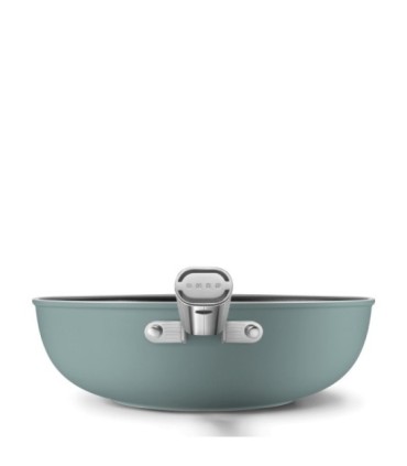 Smeg WOF3002EGM Wok antiadherente, 30 cm, Color verde