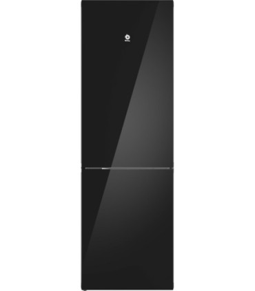 Balay 3KFD655NI Frigorífico combinado, 186 x 60 cm, Cristal negro, Total No Frost