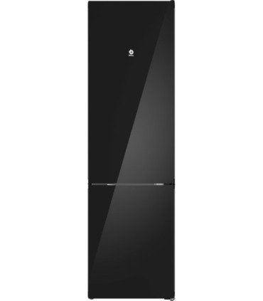 Balay 3KFD855NI Frigorífico combinado, 203 x 60 cm, Cristal negro, Total No Frost