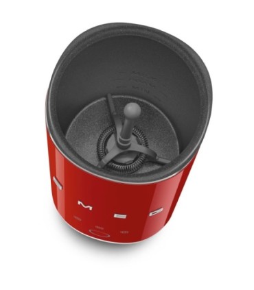 Smeg MFF02RDEU Espumador de leche, 50' style, Rojo