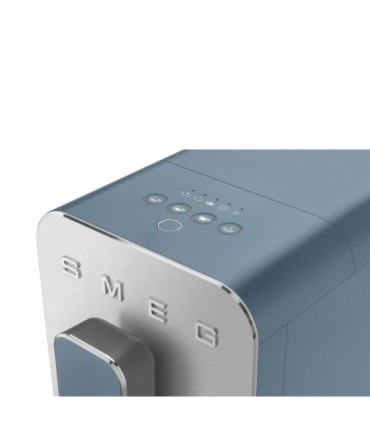 Smeg BCC12SBMEU Cafetera superautomática, Collezionee, Azul Tormenta Mate, con vaporizador