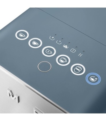 Smeg BCC13SBMEU Cafetera superautomática, Collezionee, Azul Tormenta Mate, con capuccinador