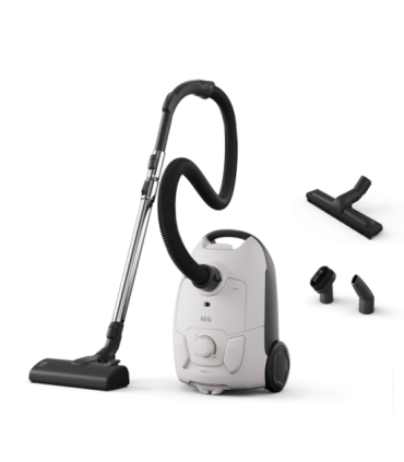 AEG AB51C2SW Aspiradora con bolsa Serie Clean 5000 de 750 W y 78 dB(A), Blanco roto