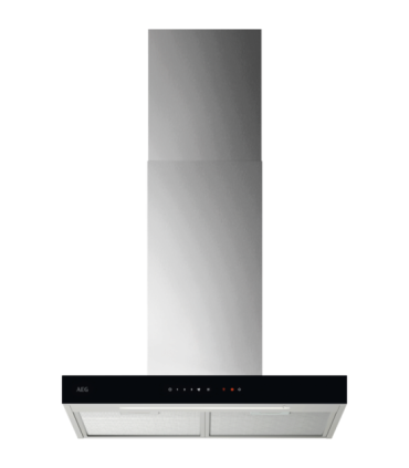 AEG GB67D61HL Campana extractora decorativa Serie 6000 Hob2Hood de 60 cm, Negro
