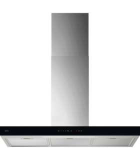 AEG GB67D91HL Campana extractora decorativa Serie 6000 Hob2Hood de 90 cm, Negro