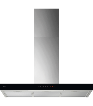 AEG GB67D91HL Campana extractora decorativa Serie 6000 Hob2Hood de 90 cm, Negro