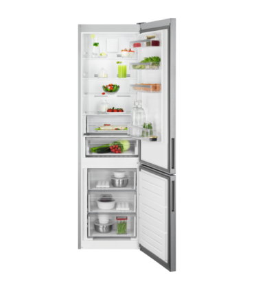 AEG ORC6N361ES Frigorífico combi de libre instalación de 201 x 60 cm, Acero inoxidable antihuellas