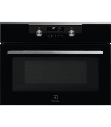 Electrolux CKM806CX Horno compacto con microondas y esmalte de fácil limpieza, Acero inoxidable antihuellas