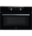 Electrolux CKM806CX Horno compacto con microondas y esmalte de fácil limpieza, Acero inoxidable antihuellas