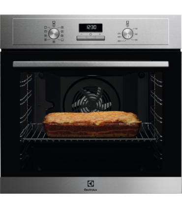 Electrolux EOF3H54X Horno multifunción con esmalte de fácil limpieza, Acero inoxidable antihuellas