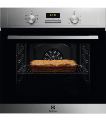 Electrolux EOH3H00BX Horno multifunción con Aqua Clean, Acero inoxidable antihuellas