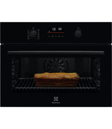 Electrolux EVF6E46Z Horno compacto con esmalte de fácil limpieza, Negro