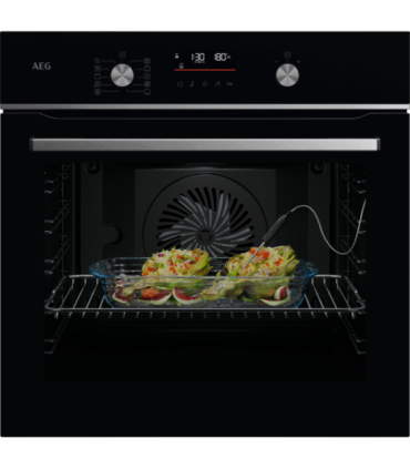 AEG OA5PB531AB Horno multifunción Serie 5000 SurroundCook con SteamBake con limpieza pirolítica, Negro