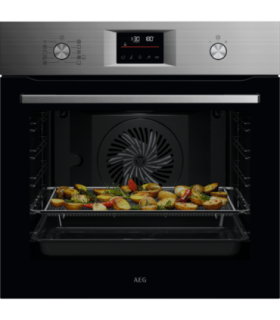 AEG OS6PB51AM Horno multifunción Serie 6000 SenseCook con limpieza pirolítica, Acero inoxidable antihuellas
