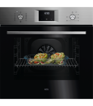 AEG OU5AB21CM Horno multifunción Serie 5000 SurroundCook con Aqua Clean, Acero inoxidable antihuellas