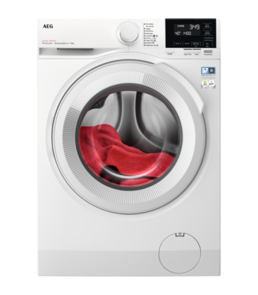 AEG LFR7184N2V Lavadora de libre instalación Serie 7000 ProSteam® UniversalDose de 8 kg y 1400 r.p.m., Blanco