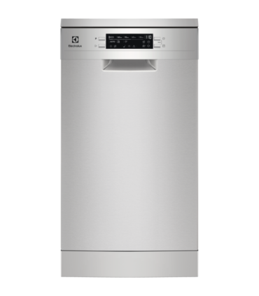 Electrolux ESS42220SX Lavavajillas de 45 cm para 9 servicios de Clase E, Acero inoxidable antihuellas