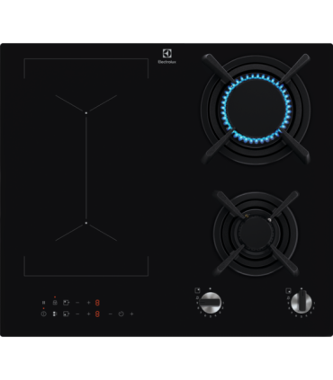 Electrolux KDI641723K Placa de inducción y gas mixta de 60 cm, Negro