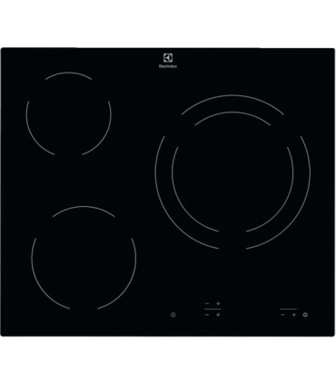 Electrolux EHF6231IOK Placa vitrocerámica de 60 cm, Negro