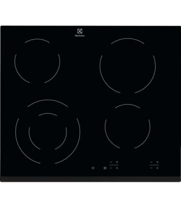 Electrolux EHF6241FOK Placa vitrocerámica de 60 cm, Negro