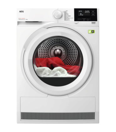 AEG TR818A2PB Secadora con Bomba de Calor Serie 8000 AbsoluteCare® de 8 kg, Blanco